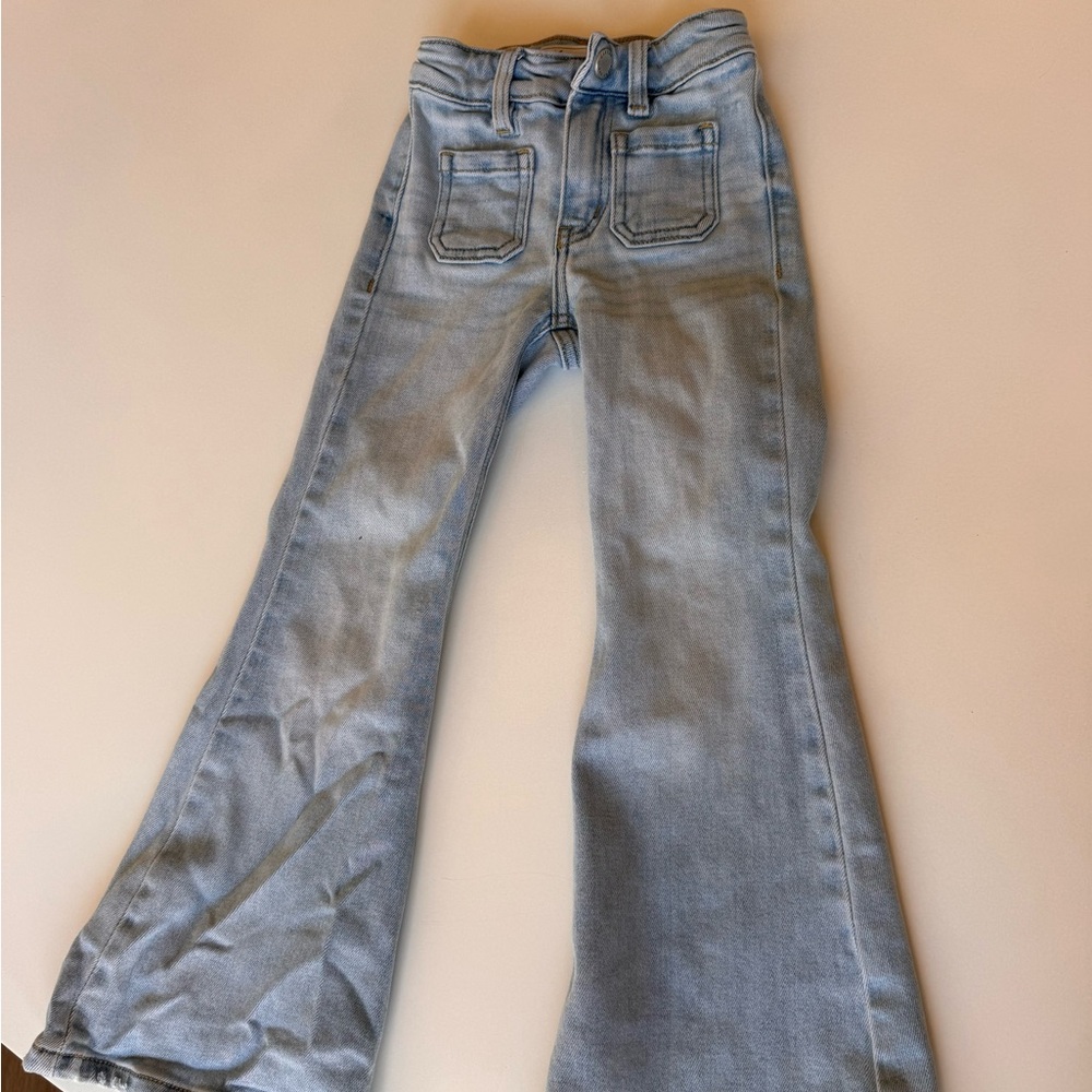 KanCan Light Blue Wide Leg high rise 4T Jeans